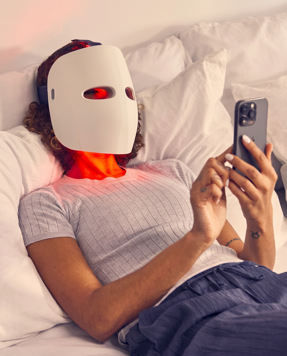 Premium LED Face Mask with Scalp Massage